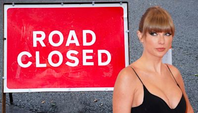 See all the road closures in place for the Taylor Swift concerts at Murrayfield