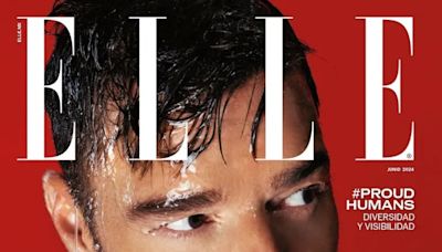 Completamente mojado, Ricky Martin es el chico de tapa de Elle México