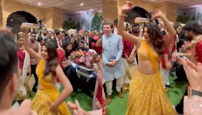 Priyanka Chopra dances on Katrina Kaif's Chikni Chameli in Anant Ambani's baraat