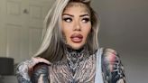 UK's 'most tattooed woman' covers up with make-up in epic transformation