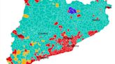 Mapa: Así han votado los municipios en las elecciones de Cataluña