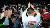 Cientos de vecinos de la colonia Solidaridad respaldan a Torres Piña rumbo a Palacio Municipal