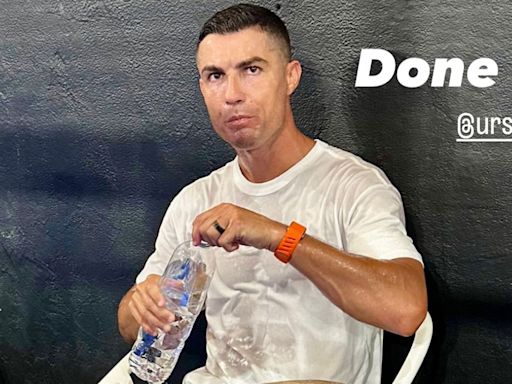 Cristiano Ronaldo sparks transfer frenzy as fans spot detail in padel picture