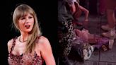 Fã de Taylor Swift deixa bebê no chão durante show na França e revolta internautas: 'Seu lugar é na cadeia'