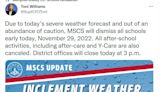 Memphis schools closing early due to stormy weather forecast