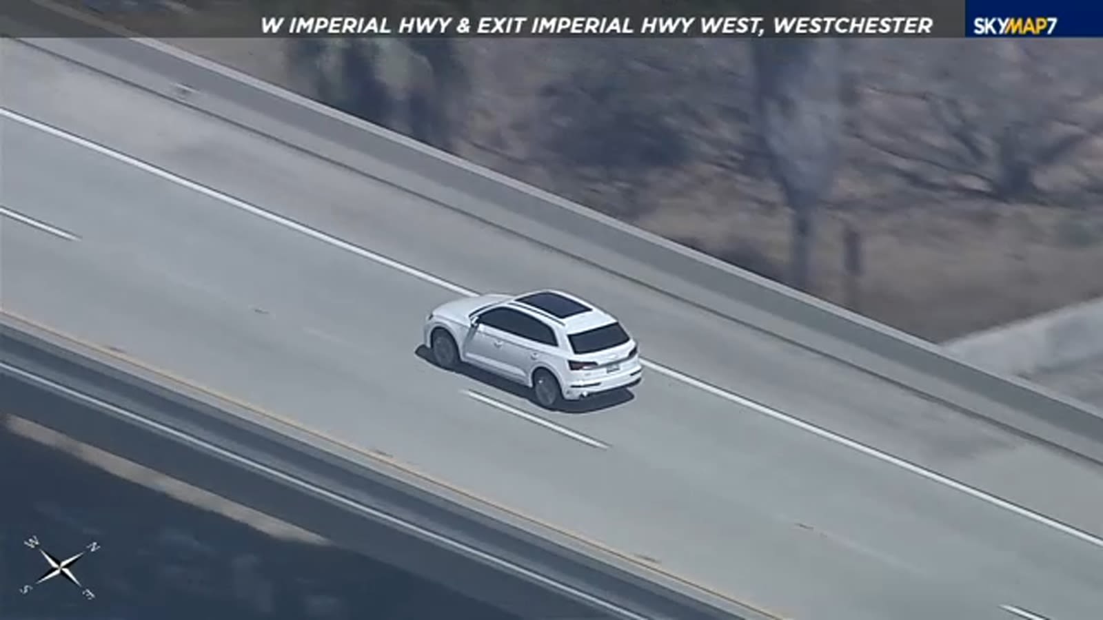 CHP chasing stolen car in LA's Westside area