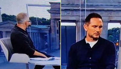 Lampard visibly stunned by Lineker's accidental dig but host vows to apologise
