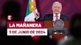 La 'Mañanera' hoy de López Obrador: Temas de la conferencia del 3 de junio de 2024
