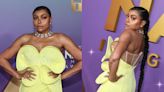 Taraji P. Henson Glows in the Color Yellow in 3D Floral Del Core Dress With Crystal Details at NAACP Image Awards 2024