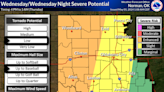 Severe storms possible in area on Wednesday