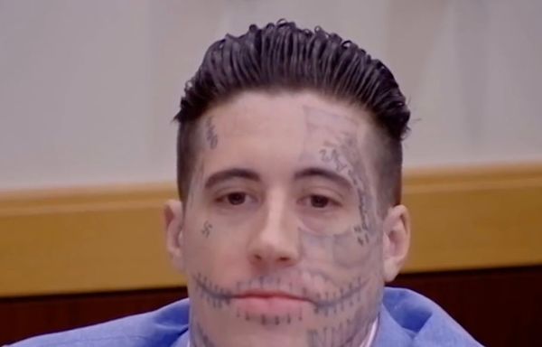 Swastika-covered suspect reportedly told his dad he left a murder victim ‘looking like spaghetti.’ Now, he faces a jury.