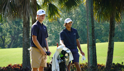 Photos: Tiger Woods and Trevor Immelman watch their sons, Charlie and Jacob, play in AJGA event