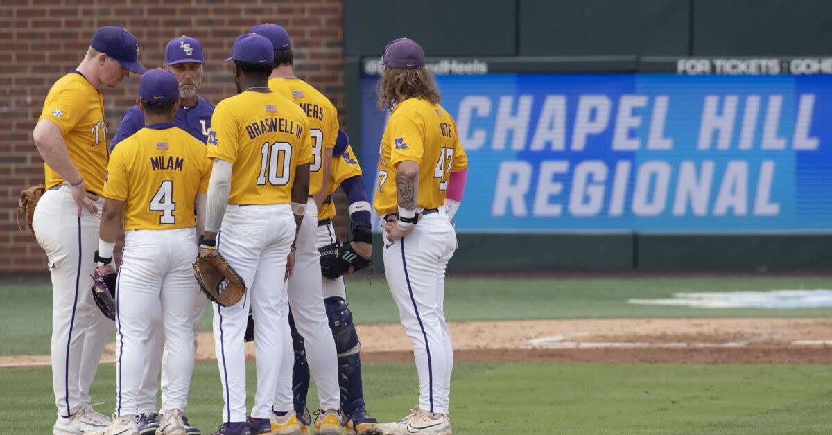 LSU falls to North Carolina in extras in Chapel Hill Regional final thriller