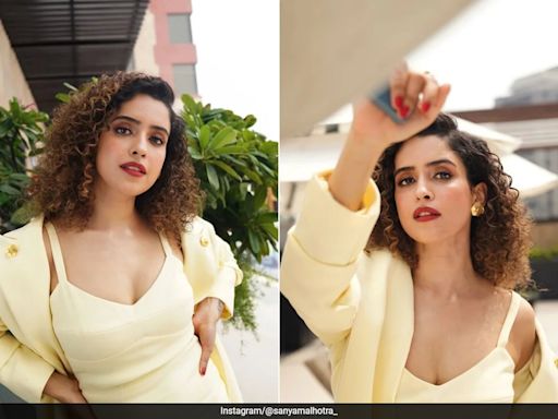 Sanya Malhotra's Copper Lids And Red Lip Have A Way To Brighten The Day