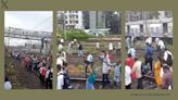 Mumbai commuters walk on railway tracks after local train service halts, Vivek Agnihotri reacts