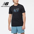 [New Balance]Dry吸濕排汗透氣網眼短袖上衣_男性_黑色_MT21197SGD