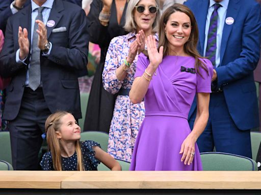 Princess Charlotte Reacts as Mom Kate Middleton Receives Standing Ovation at Wimbledon: See the Emotional Photo