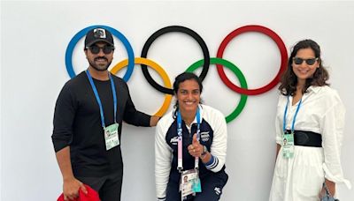 Ram Charan, Upasana Pose With PV Sindhu At Paris Olympics 2024, Shuttler Reacts: 'So Glad You Guys...' - News18