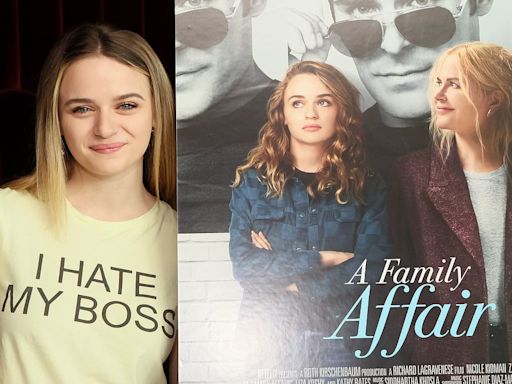 Joey King wears 'I hate my boss' T-shirt at A Family Affair screening