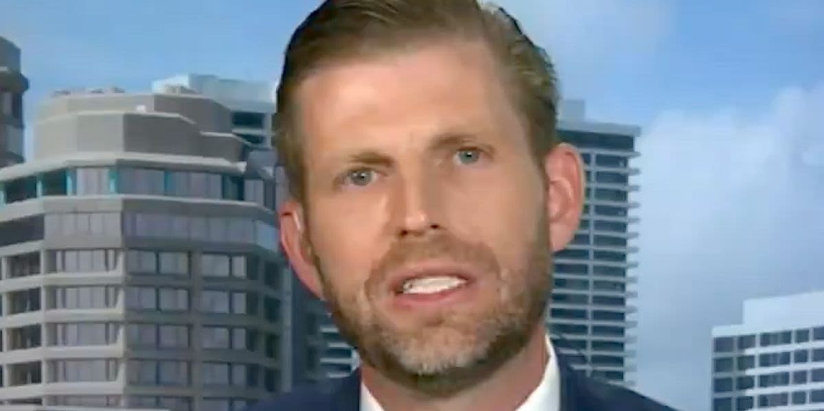 Eric Trump Gets Rude Awakening After Brazen Claim About Dad's 'Stamina'