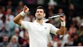 England celebrations briefly interrupt Novak Djokovic’s progression at Wimbledon