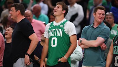 Drake Maye, Boston celebrities pack TD Garden for Game 5 of NBA Finals