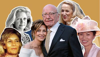 Rupert Murdoch's new love Elena Zhukova, and the story of his many wives