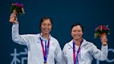 Taiwanese sisters take gold in women's doubles tennis at the Asian Games