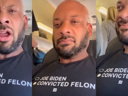 'Guy In Plane Wearing Convicted Felon Shirt' Meme Origins