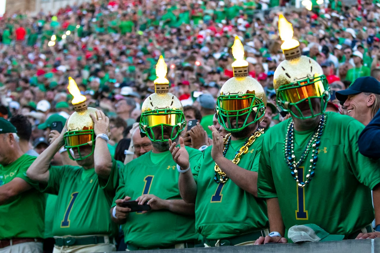 Notre Dame’s college football game vs. Louisville is streaming only, with no TV broadcast this week: Where to watch on demand