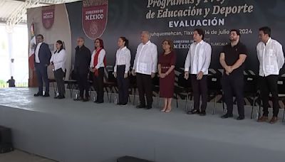 Mario Delgado acompaña a AMLO y a Claudia Sheinbaum en gira