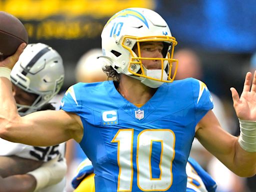 Los Angeles Chargers defeat Las Vegas Raiders in Jim Harbaugh's coaching debut with team