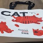 全新   DOG   CAT  有扣子  防水大型 環保購物袋   尺寸 50  X 33 X  11.5 CM