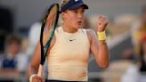 Mirra Andreeva defeats No. 2 Aryna Sabalenka to reach the French Open semifinals at age 17