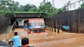 Bajal railway underbridge witnesses heavy waterlogging