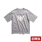 EDWIN 橘標 上班族戰士短袖T恤-男-灰褐色