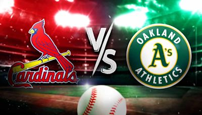 Cardinals vs. Athletics prediction, odds, pick, how to watch - 4/16/2024