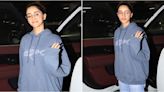 Ananya Panday keeps her airport look Gen-Z with oversized hoodie & baggy denim jeans