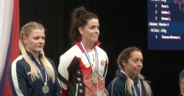 Northwest B.C.’s Cynthia Leighton bags gold at world bench press championship