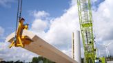The world’s tallest wooden wind turbine is nearly complete — and its creators say it makes wind power way more efficient