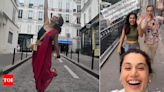 Taapsee Pannu enjoys a stroll with husband Mathias Boe and sister Shagun Pannu in Paris; calls them ‘morons’ in new post | Hindi Movie News - Times of India