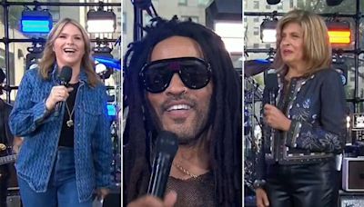 Jenna Bush Hager embarrasses Hoda Kotb on 'Today' by offering Lenny Kravitz her number: "Are you looking for love?"