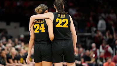 Iowa women's basketball's Caitlin Clark, Gabbie Marshall reunite after Indiana Fever game