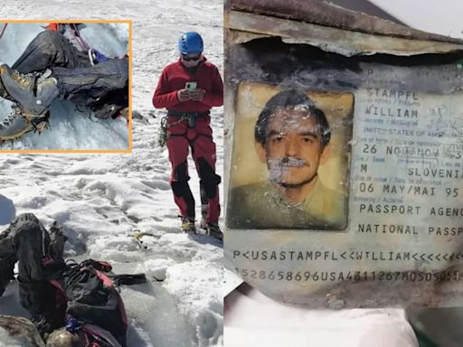 Confirman que cuerpo momificado en el nevado Huascarán es de William Stampfl, el estadounidense que llegó al Perú en 2002