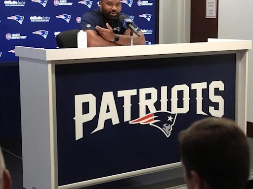 Patriots coach Jerod Mayo says veteran Jacoby Brissett opens camp as the team’s starting QB