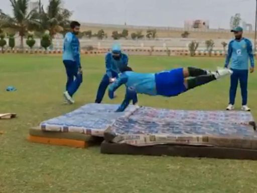 'Give a blanket too': Pakistan players brutally roasted for catching drill on mattresses | Cricket News - Times of India