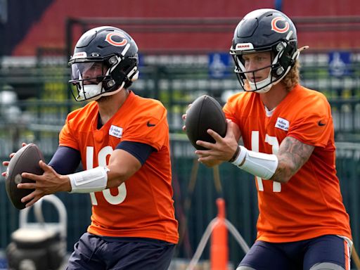 Inside the Bears' packed QBs room, where it's all about supporting Caleb Williams