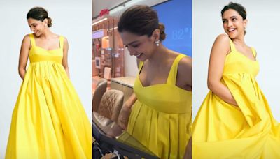 Deepika Padukone shines bright like the sunshine during an outing; fans gush over her baby bump