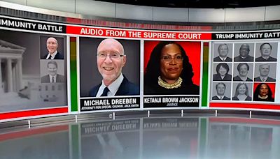 Justice Ketanji Brown Jackson Invokes ‘The Former Guy’ Trump Nickname In Final Leg Of Supreme Court Immunity Hearing