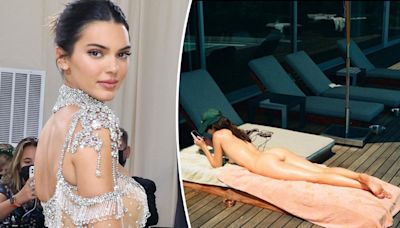 Kendall Jenner basks in the sun completely nude amid Devin Booker split